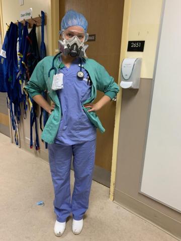 Lauren Dyck in PPE